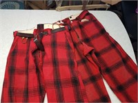 Red hunting pants