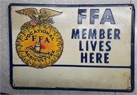 FFA member metal sign