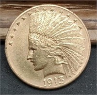 1913 Ten Dollar Gold Indian,