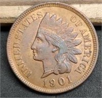 1901 Indian Head Cent, MS60