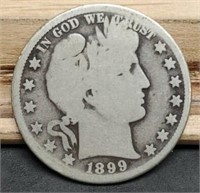 1899-O Barber Half Dollar, VG