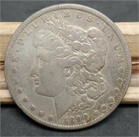 1890-CC Morgan Silver Dollar, Fine