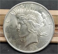 1922 Peace Silver Dolar, BU