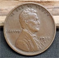 1918-S Lincoln Cent, MS60