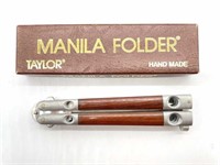 Taylor Manila Folder Butterfly Knife