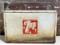 Vintage 7Up Cooler 19” x 10” x 12” (bottom is