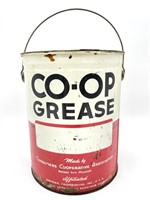 CO-OP Grease Can with Lid 9” (feels mostly full)