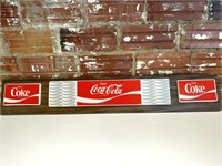 Vintage Metal and Plastic Coca-Cola Sign 46.5” x