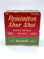 Vintage Remington Shur Shot 12ga Empty Box