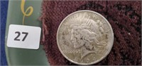 1924 Lady Liberty Silver Dollar