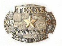 Texas Sesquicentennial Belt Buckle 3.75”