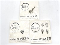 (3) Vintage The Beatles Tie Tack Pins
