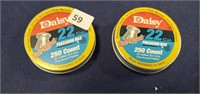 2- 250 Daisy Flat Nosed .22 Cal Lead Pellets