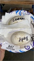 2 Fertile Sebastopol Goose Eggs - Lavender & Buff