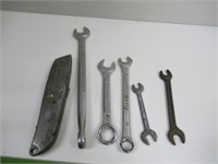 Mixed Lot of  Wrenches and Utility Knife