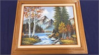 Mountain & Forest Canvas Oil Painting