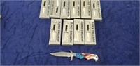 Assortment of Folding Hunting Knives