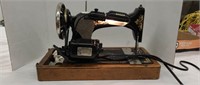 Antique singer sewing machine. 
Working