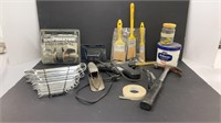 Stanley hot glue gun, Fuller wrenches, paint