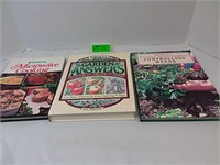 Various hard cover books