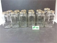Mason jars with lids
