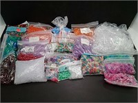 Large Lot Crafting Beads, Variety Of Colors