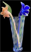 Glass Vase and Flowers