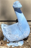 Blue Plaster Outdoor Duck