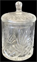 Lead Crystal Biscuit Jar