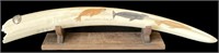 Scrimshaw Tusk and Stand