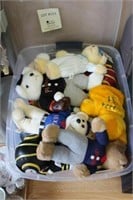 Tote of Sports Stuffed Animals