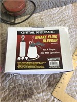 Central pneumatic brake fluid bleeder