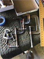 Collection of C clamps