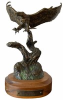 Carl Wagner Bronze Eagle Sculpture
