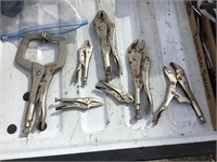 Collection of locking pliers