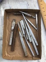 Collection of punches and chisels