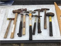 Collection of hammers