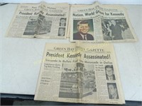 1960's Kennedy Newspapers - Green Bay Press