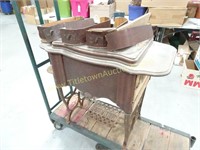 Antique "FREE" Sewing Machine - Cabinet is in