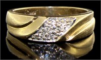 10kt Gold Lady Diamond Wedding Band