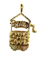 10kt Rose & Yellow Gold Well Pendant