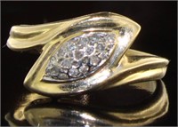14kt Gold Diamond Dinner Ring