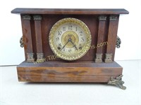 Antique Ingraham Clock - Missing One Foot
