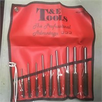 T&E Tools 10 piece punch set