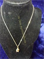 18" Gold Tone Costume Jewelry Necklace