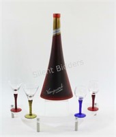 Vanguard Dornfelder Sealed Bottle & Stemware