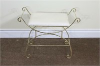 Brass Metal Vanity Seat