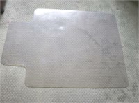 Desk Protective Plastic Mat with Cut Out