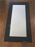 Contemporary Black Frame Beveled Accent Mirror