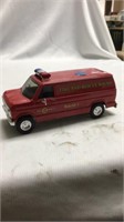 Fire and rescue truck piggy bank 1/25